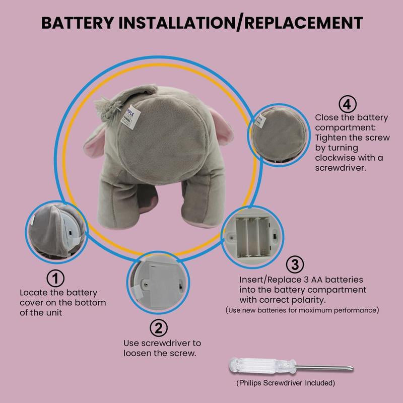 Dimple Kaia Elephant Stuffed Animal for Babies and Newborns - Plush Singing Peek a Boo Elephant Toy - Interactive Musical Peek-A-Boo for Toddlers with Moving Ears, Baby Stuffed Animalstoy